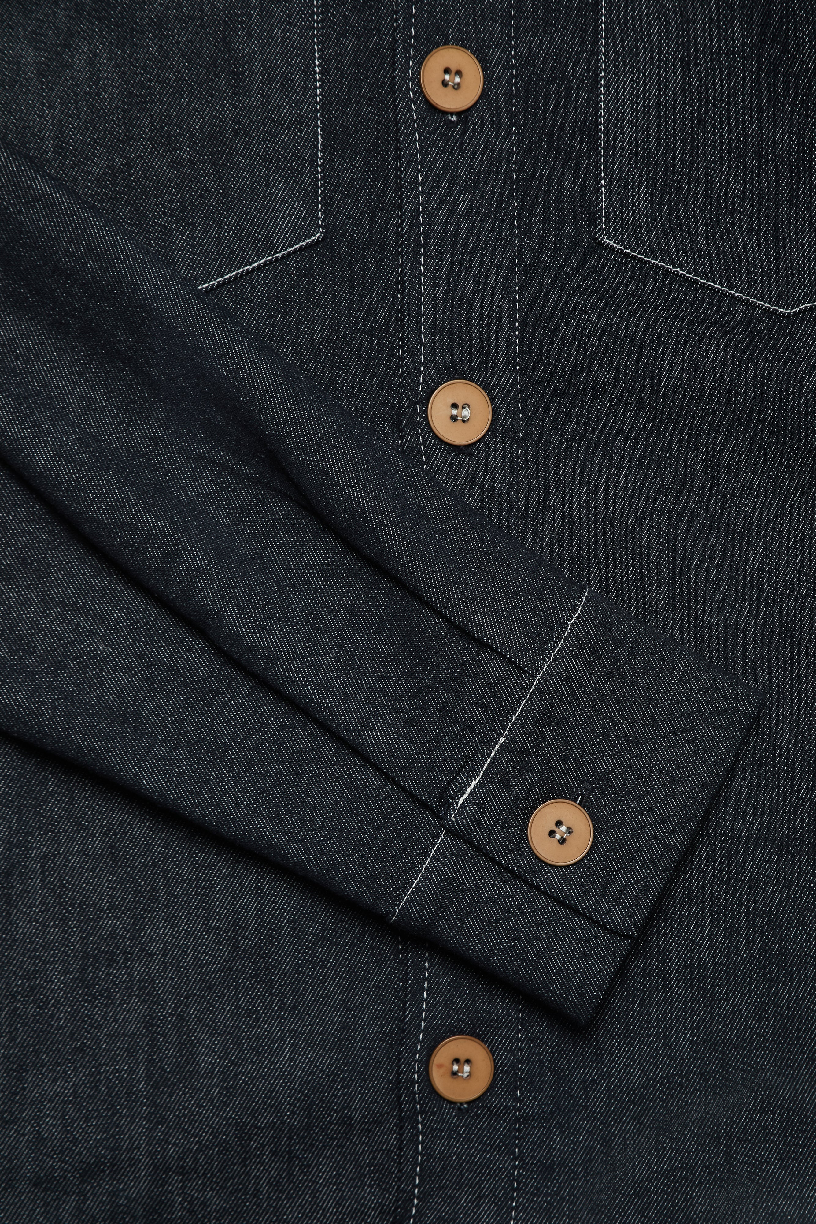Turner Long Sleeve Shacket - Denim Stay Blue - Image 5